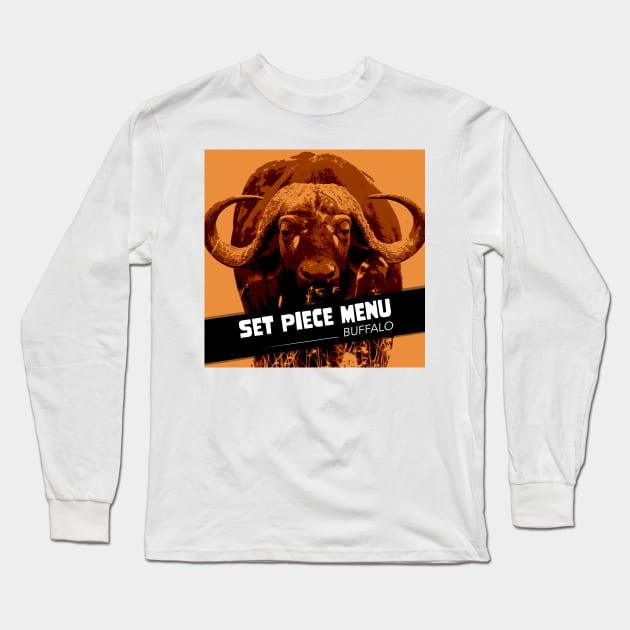 SPM Buffalo Orange Long Sleeve T-Shirt by Set Piece Menu Podcast